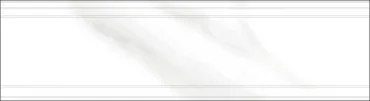 Бордюр Eurotile Calacatta White 9x32,5 глянцевый