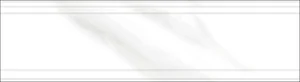 Бордюр Eurotile Calacatta White 9x32,5 глянцевый