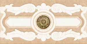 Бордюр Eurotile Diamonds Cen. Beige 2 15x29,5 глянцевый