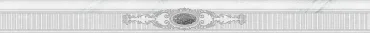 Бордюр Eurotile Eclipse Border Gray 776 8x90 глянцевый