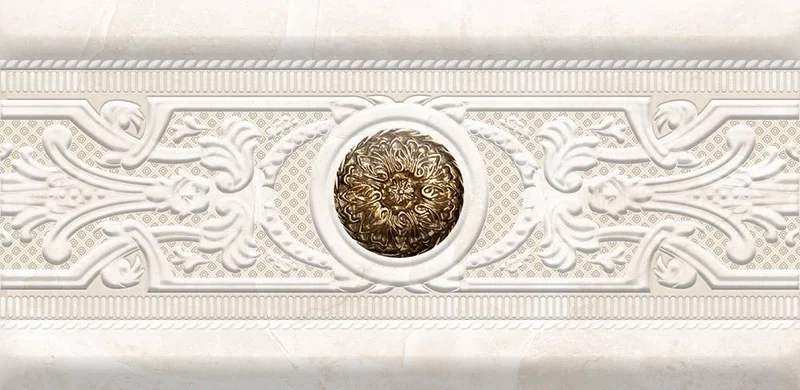 Бордюр Eurotile Ermitage Cen. Light 1 15x29,5 глянцевый