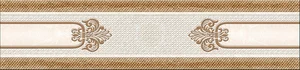 Бордюр Eurotile Istambul Eclipse Beige 355 7x30 глянцевый