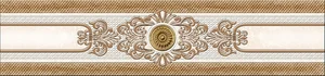 Бордюр Eurotile Istambul Eclipse Beige 356 7x30 глянцевый