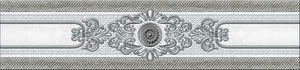 Бордюр Eurotile Istambul Eclipse Grey 351 7x30 глянцевый