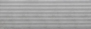 Плитка Eurotile ЛОФТ сильвер 461 рельеф полоски 32,5x100 матовая