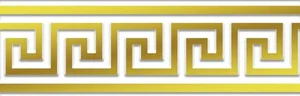 Бордюр Eurotile Marbelia Cen. Gold 7,5x24,5 глянцевый