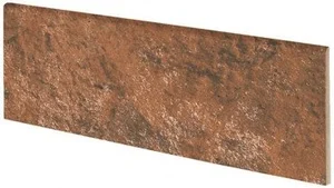 Бордюр Exagres Manhattan Rodapie Red 9x24,5 матовый