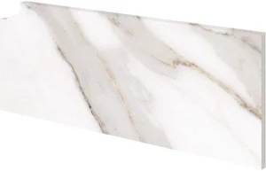 Бордюр Exagres Zanq.Marbles Fior Calacatta Der Прав. 18x40 матовый