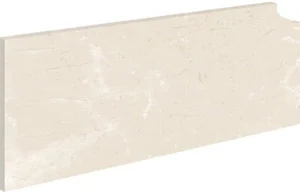 Бордюр Exagres Zanq.Marbles Fior Crema Marfil Izq Лев. 18x40 матовый