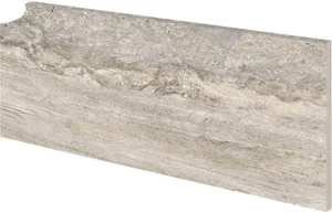 Бордюр Exagres Zanq.Marbles Fior Travertino Der Прав. 18x40 матовый