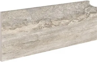 Бордюр Exagres Zanq.Marbles Fior Travertino Izq Лев. 18x40 матовый