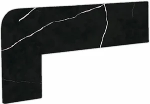 Спецэлемент Exagres Zanquin Recto Markina Nero DCHA 18x40 матовый
