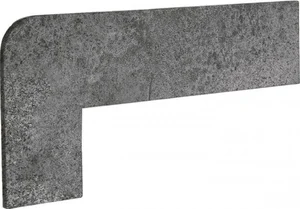 Бордюр Exagres Opera Zanquin Recto Iron Izqda 17,5x42,3 матовый