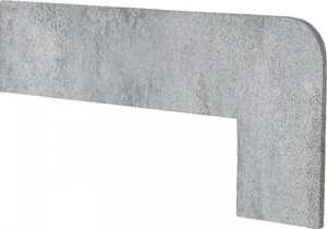 Бордюр Exagres Opera Zanquin Recto Silver Dcha 17,5x42,3 матовый