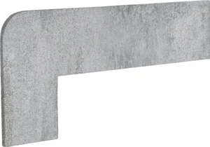 Бордюр Exagres Opera Zanquin Recto Silver Izqda 17,5x42,3 матовый