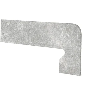 Бордюр Exagres Zanq. Fior Petra Gris Левый 17,5x39,5 матовый