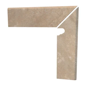 Бордюр Exagres Zanq. Fior Petra Ocre Левый 17,5x39,5 матовый