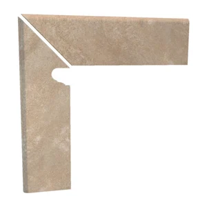 Бордюр Exagres Zanq. Fior Petra Ocre Правый 17,5x39,5 матовый