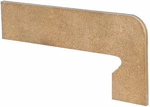 Бордюр Exagres Zan. Vega Ocre Левый 17,5x39,5 матовый