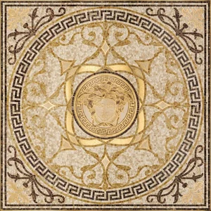 Панно Versace Exclusive Rosone Mos.Beige-Oro 68300 118x118 лаппатированное