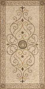 Панно Versace Exclusive Rosone Mos.Beige-Oro 68305 78,9x158 лаппатированное