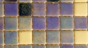 Мозаика Ezarri Fosfo Mix Blue Premium Люминисцентная 31,3x49,5 глянцевая