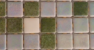 Мозаика Ezarri Fosfo Mix Green Premium Люминисцентная 31,3x49,5 глянцевая