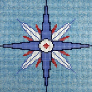 Мозаика Ezarri Панно D-06 206x206 матовая