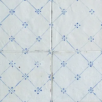 F.H. Maiolica Bianca Deco Blu fMTJ
