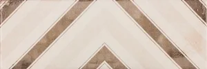 Декоративный элемент Fabresa Patinee Creme Decor 10x30 глянцевый
