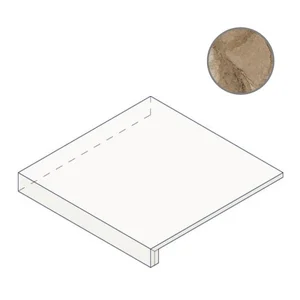Ступень Fap Kamu Beige Scalino Angolare fPGI 33x33 полированная