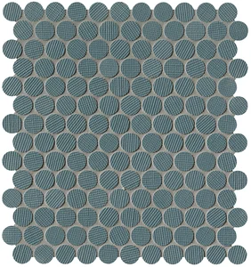 Мозаика Fap Milano&Wall Blu Round Mosaico fNVR 29,5x32,5 матовая