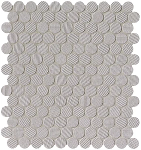 Мозаика Fap Milano&Wall Grigio Round Mosaico fNVS 29,5x32,5 матовая