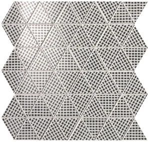 Мозаика Fap Pat Deco Black Triangolo Mos. 30,5x30,5 глянцевая