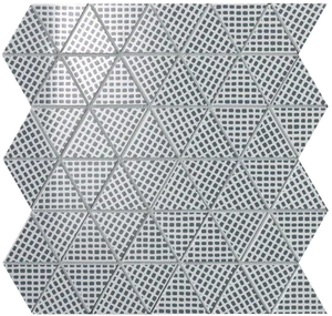 Мозаика Fap Pat Deco Blue Triangolo Mos. 30,5x30,5 глянцевая