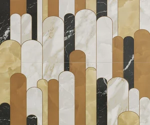 Декоративный элемент Fap Roma Gold Archs Inserto Mix 2 fQMV 100x120 глянцевый