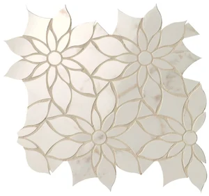 Мозаика Fap Roma Gold Calacatta Delicato Daisy Mosaico fQKW 29x31,9 глянцевая