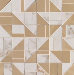 Мозаика Fap Roma Gold Calacatta Delicato Mosaico fQKG 30,5x30,5 глянцевая