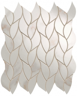 Roma Gold Calacatta Oro Leaves Mosaico fQMQ