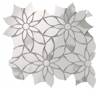 Roma Gold Carrara Superiore Daisy Mosaico fQKX