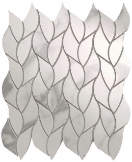 Roma Gold Carrara Superiore Leaves Mosaico fQMR