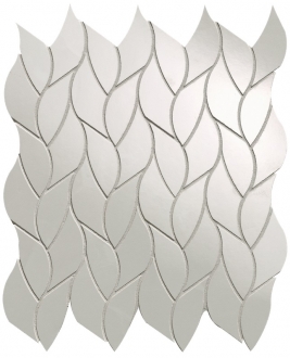 Roma Gold Onice Neve Leaves Mosaico fQMU