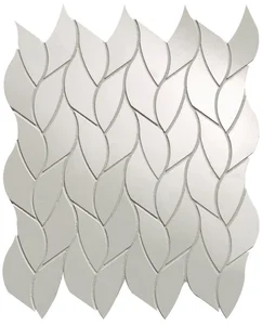 Мозаика Fap Roma Gold Onice Neve Leaves Mosaico fQMU 25,9x30,9 глянцевая