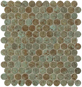 Мозаика Fap Sheer Deco Rust Round Mosaico fPDJ 29,5x32,5 матовая