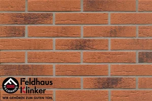 Клинкерная плитка Feldhaus Klinker Classic Terracotta Rustico Carbo R228DF9 5,2x24 матовая