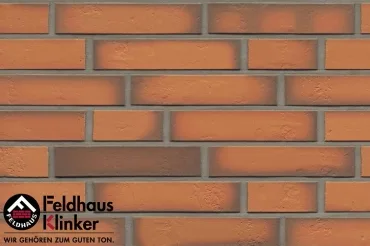 Клинкерная плитка Feldhaus Klinker Accudo Terracotta Vivo R718DF14 5,2x24 матовая