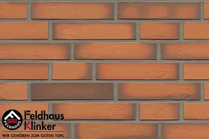 Клинкерная плитка Feldhaus Klinker Accudo Terracotta Vivo R718DF14 5,2x24 матовая