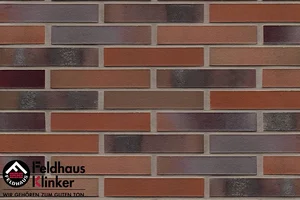 Клинкерная плитка Feldhaus Klinker Carbona Carmesi Colori R560DF14 5,2x24 матовая