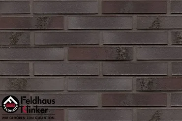Клинкерная плитка Feldhaus Klinker Carbona Geo Ferrum R565DF14 5,2x24 матовая