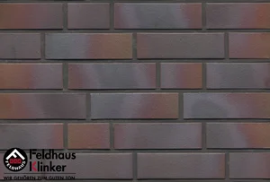 Клинкерная плитка Feldhaus Klinker Galena Cerasi Maritim Negro R386NF14 7,1x24 матовая